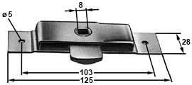 Loqueteau 125 X 28 mm