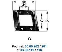 Semelle PVC pour réceptacle d'arrêt de porte