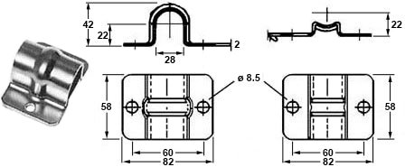 Plan coté petit guide de tube