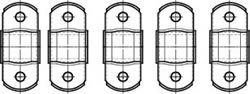 Kit guides de tube ø 22 mm