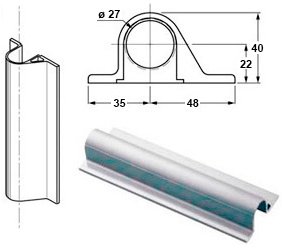Pllan coté cache-tube longueur 6 m