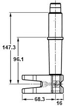 Plan coté pêne long