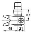 Plan coté pêne court