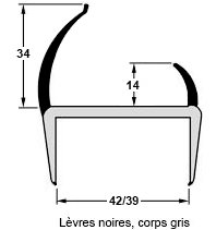 Joint bi-dureté, épaisseur 42 mm