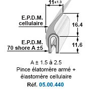 Profil à armature métallique