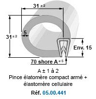 Profil à armature métallique