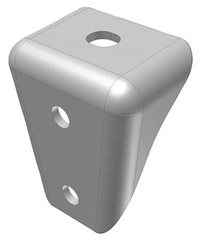 Gousset de fixation de châssis petit modèle