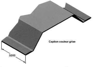 Bande capiton acier galvanisé
