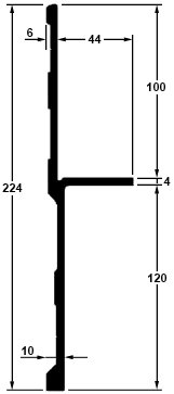 Rive aluminium fourgon