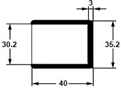 Profils d'encadrement de 30 mm