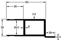 Profils d'encadrement de 30 mm