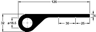 Profil aluminium de charnière de pont pour bétaillère