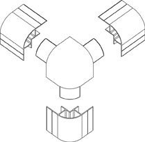 Pièce d'angle moulée pour bétaillère
