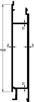Profil de ridelle steck-clip 30 mm