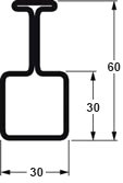 Plan coté rail acier