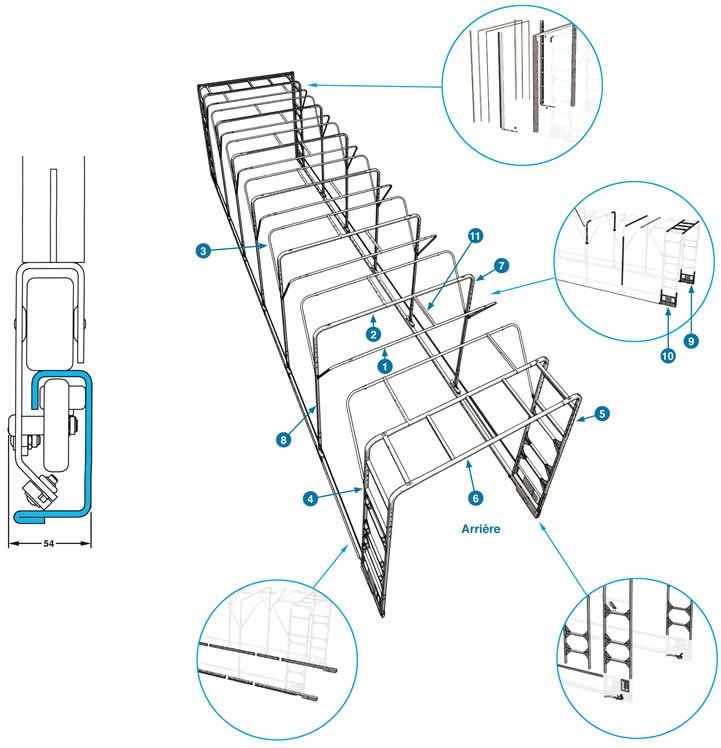 Bâchage coulissant SB Profi